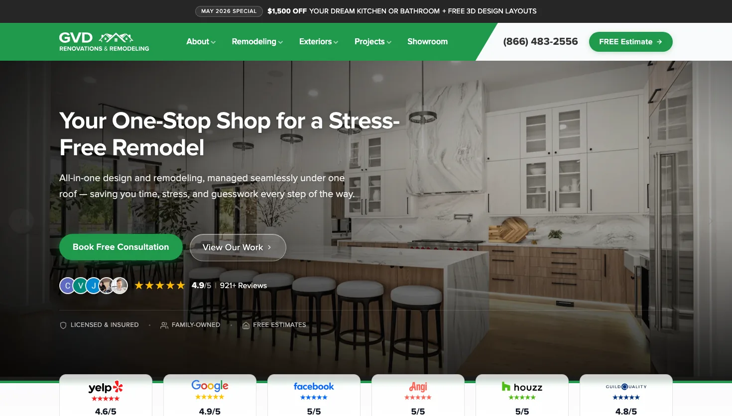 North Bay Siding Company website screenshot