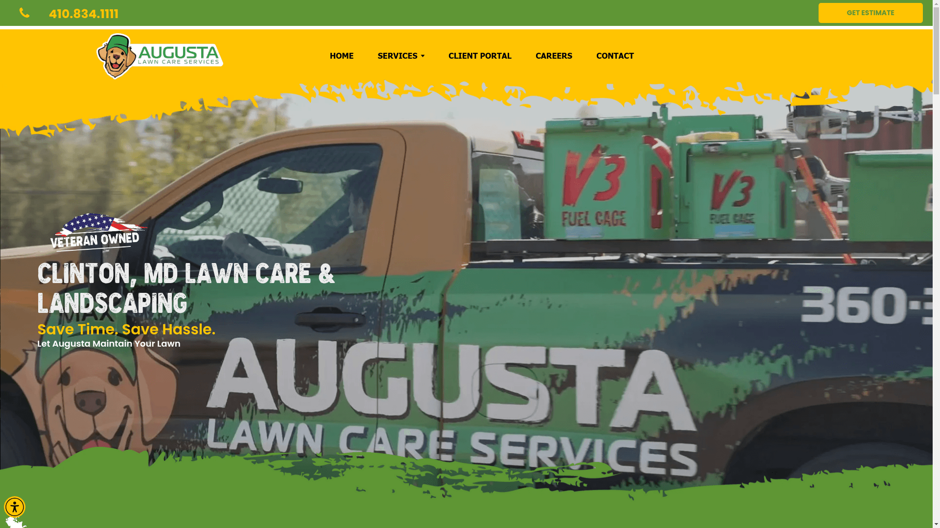 Augusta Lawn Care of Clinton website screenshot