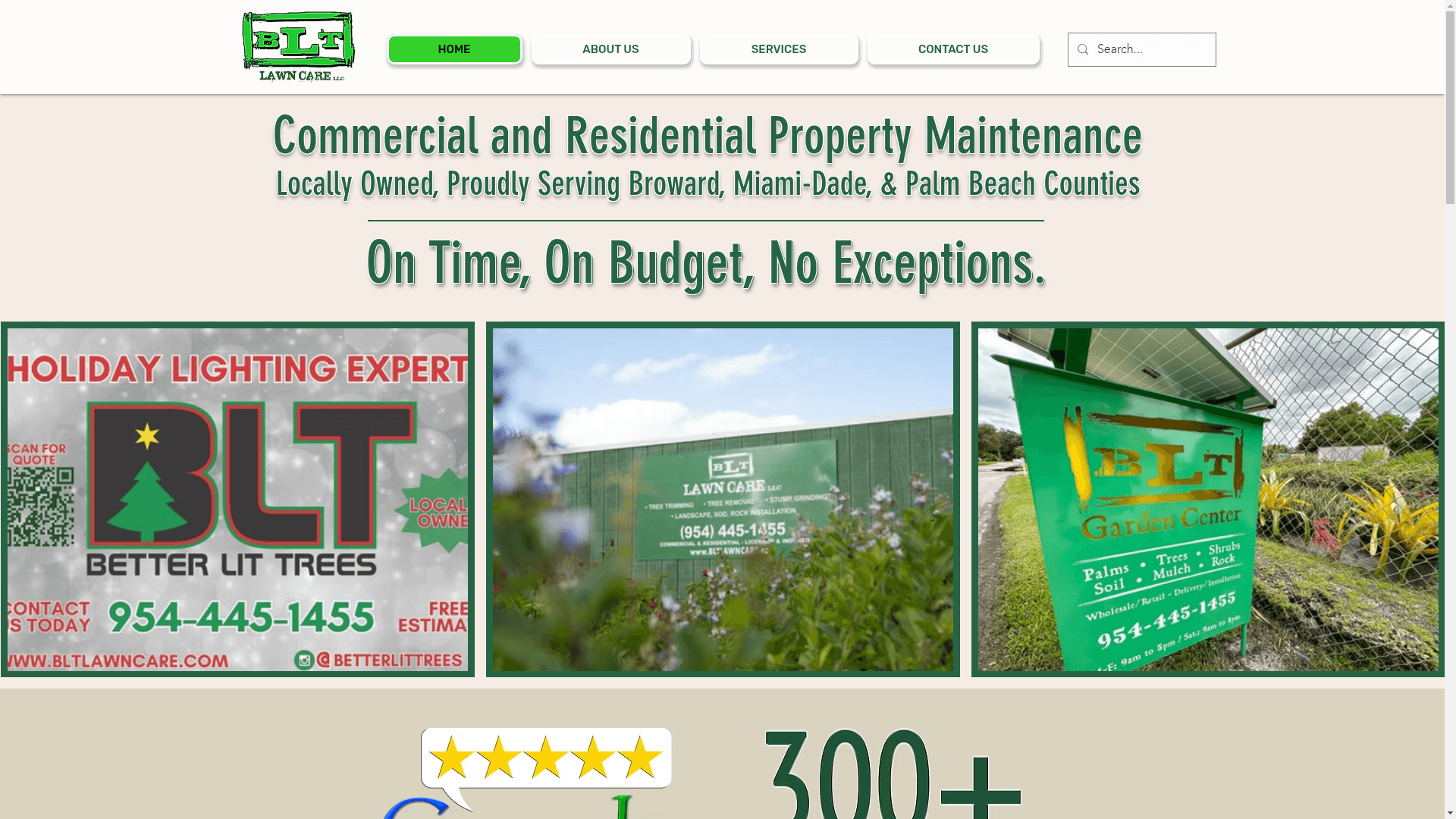 BLT Lawncare, LLC website screenshot