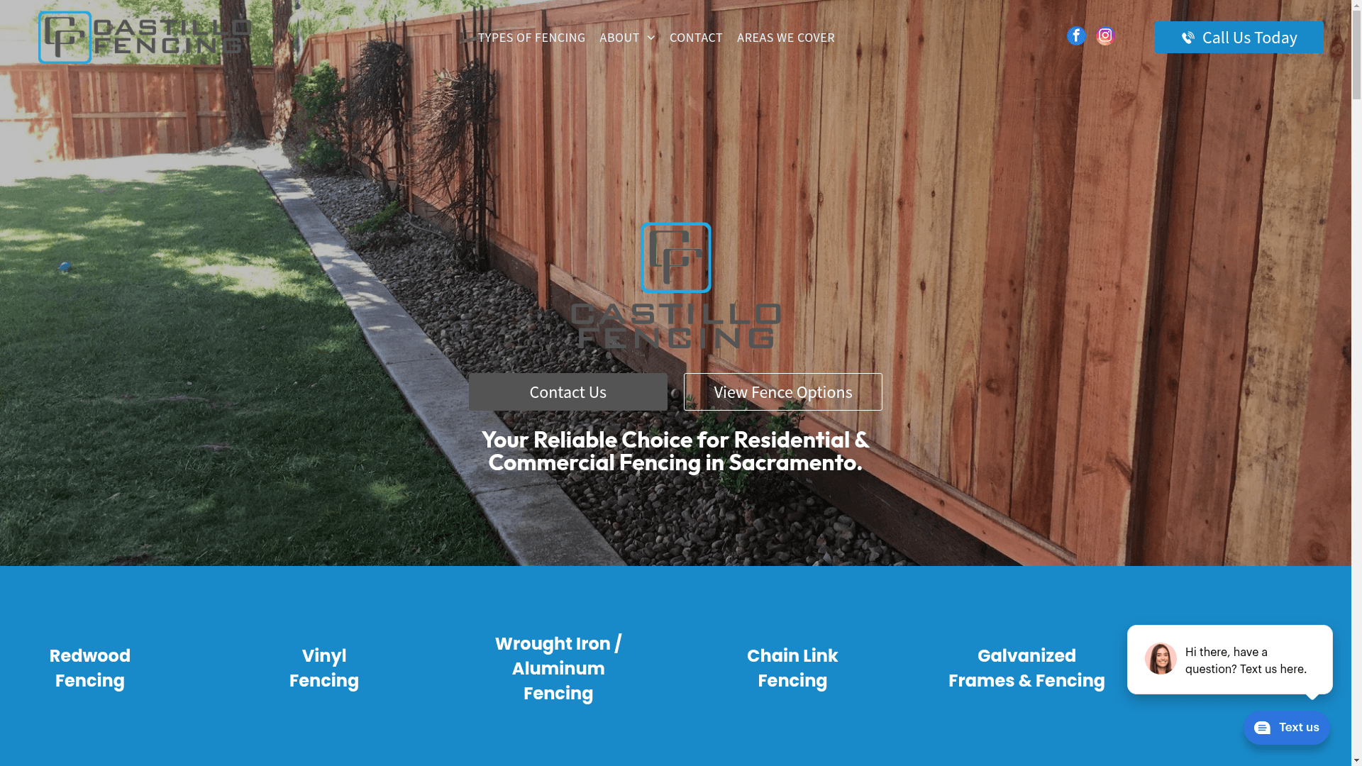 Castillo Fencing website screenshot