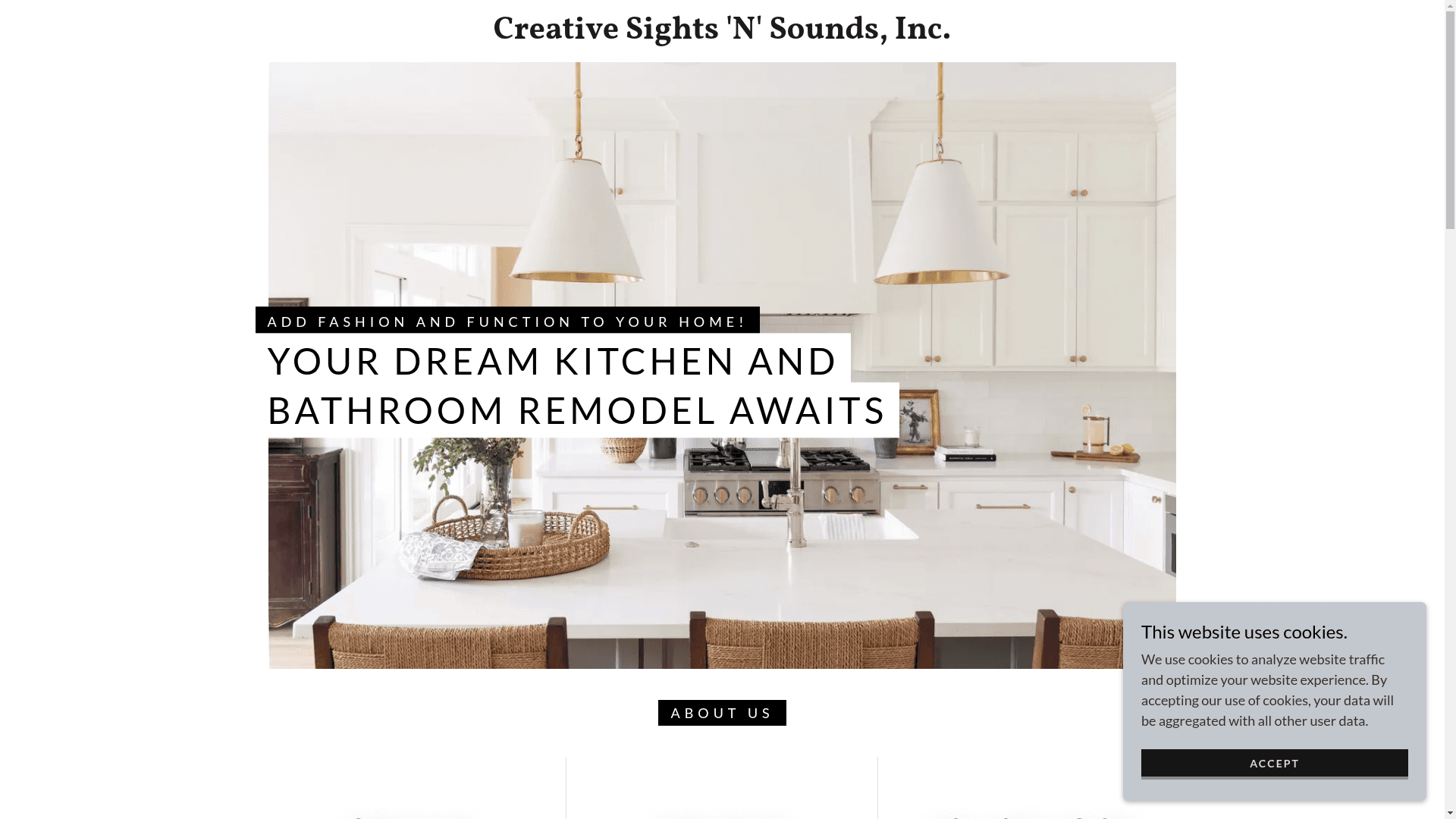 Creative Sights N Sounds website screenshot