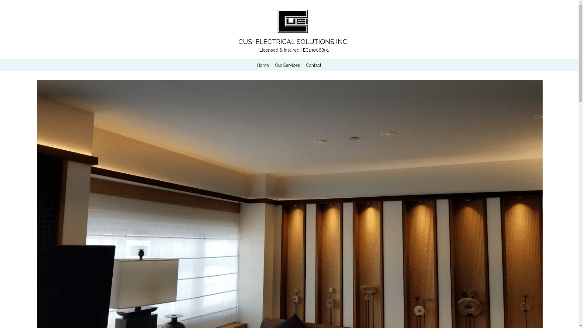 Cusi Electrical Solutions Inc website screenshot