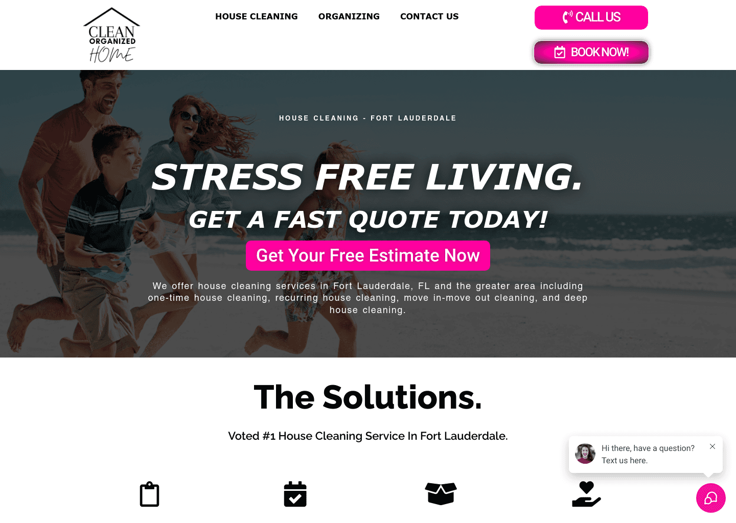 Clean Organized Home website screenshot