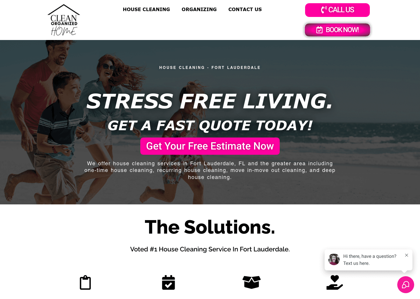 Clean Organized Home website screenshot
