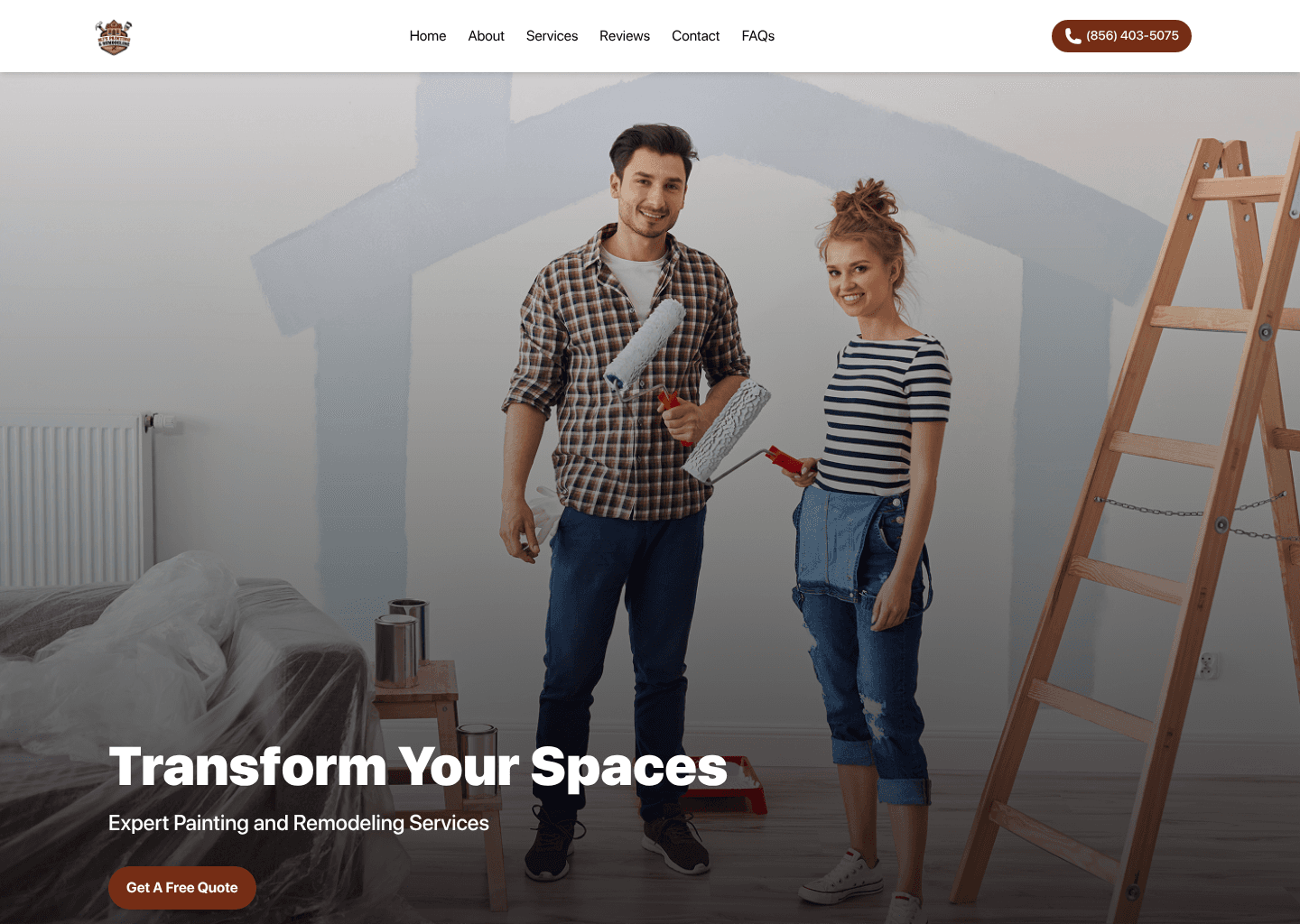 MJs Painting & Remodeling website screenshot
