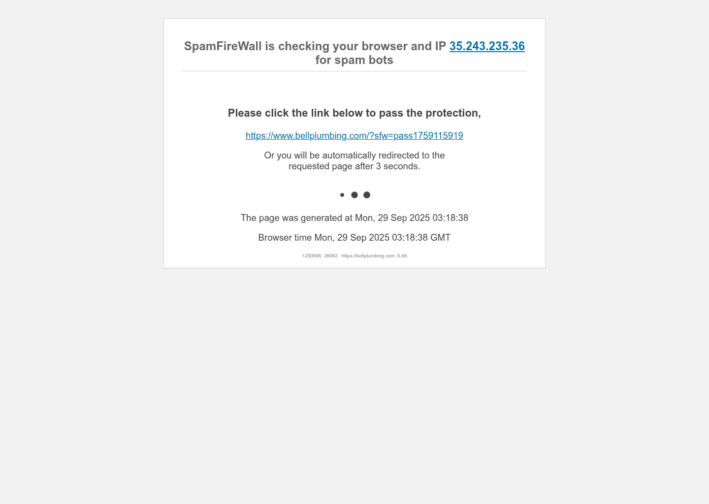 Bell Plumbing, Heating, Cooling & Electrical website screenshot