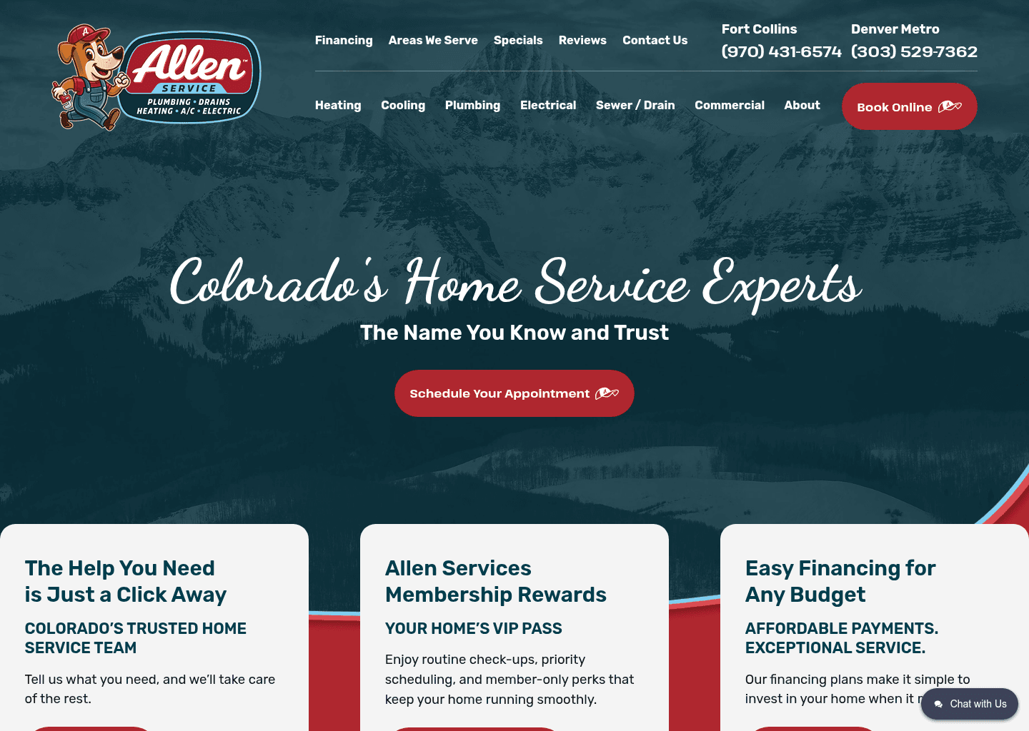 Quality First Service Group website screenshot