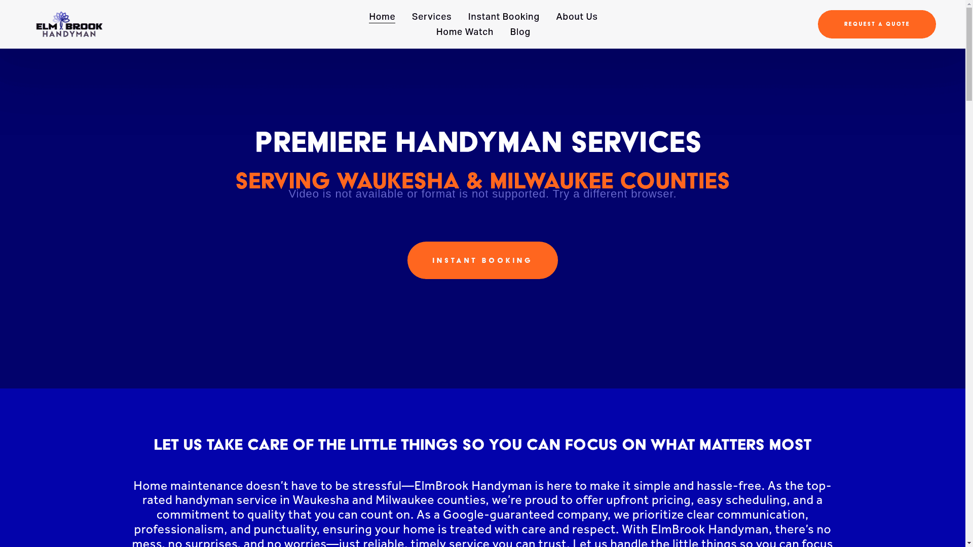 ElmBrook Handyman website screenshot