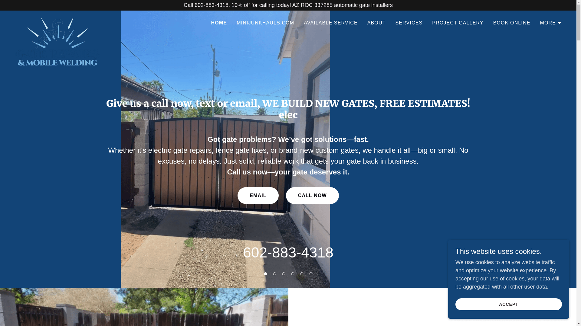 Gate Repairs and Mobile Welding website screenshot