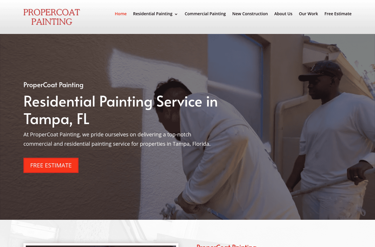 ProperCoat Painting website screenshot