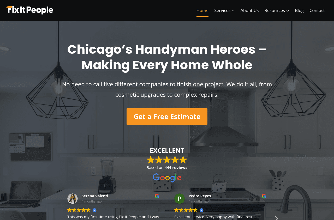 Fix It People website screenshot