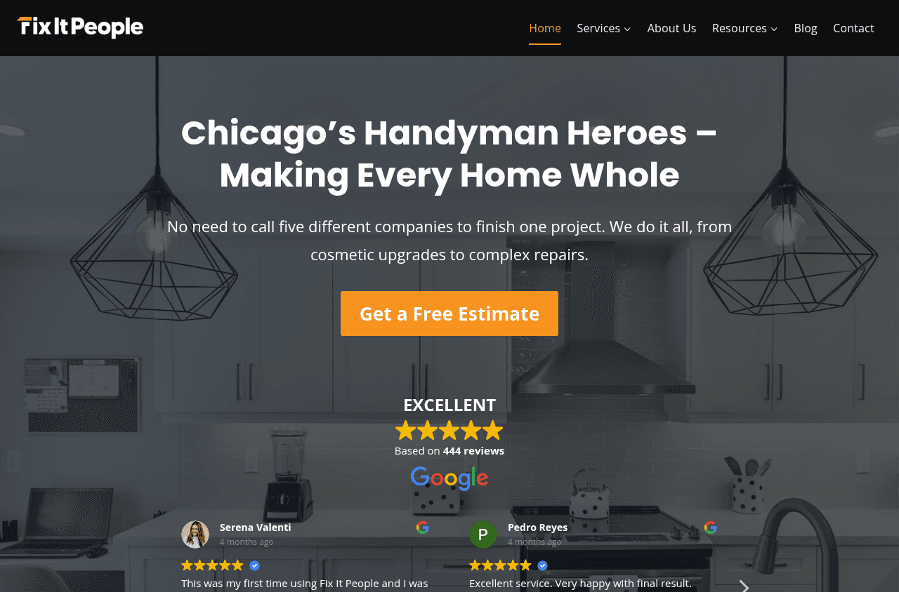 Fix It People website screenshot