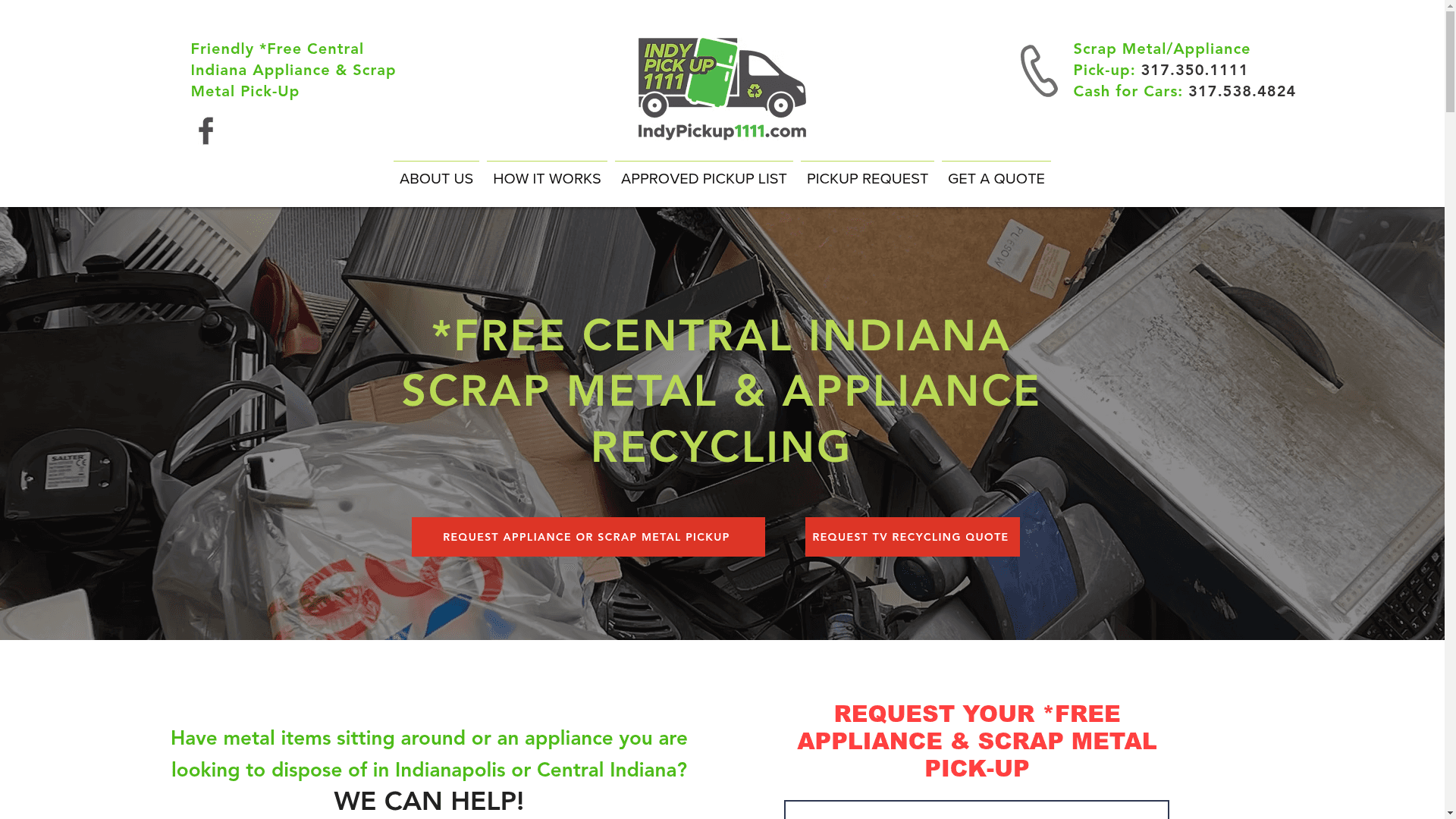 Indy Pickup 1111 website screenshot