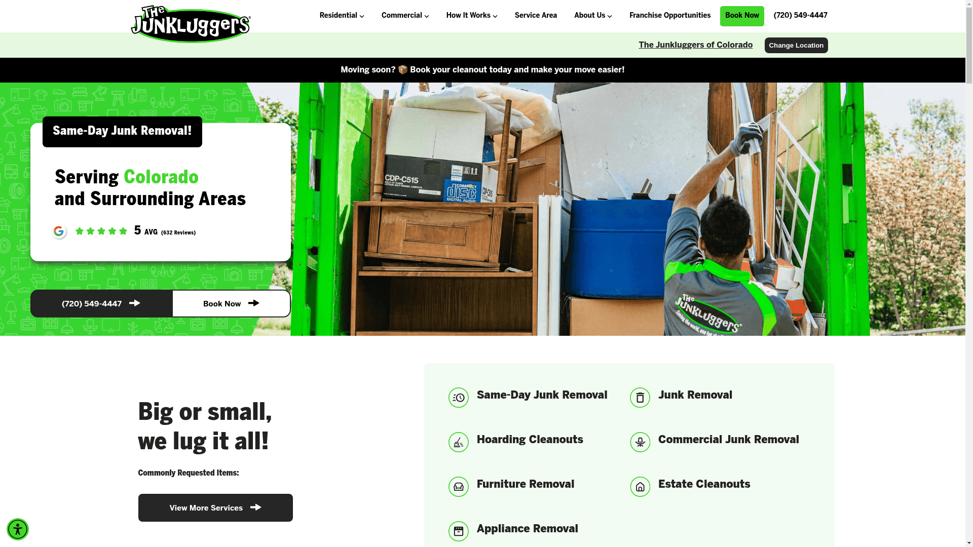 The Junkluggers of Colorado website screenshot