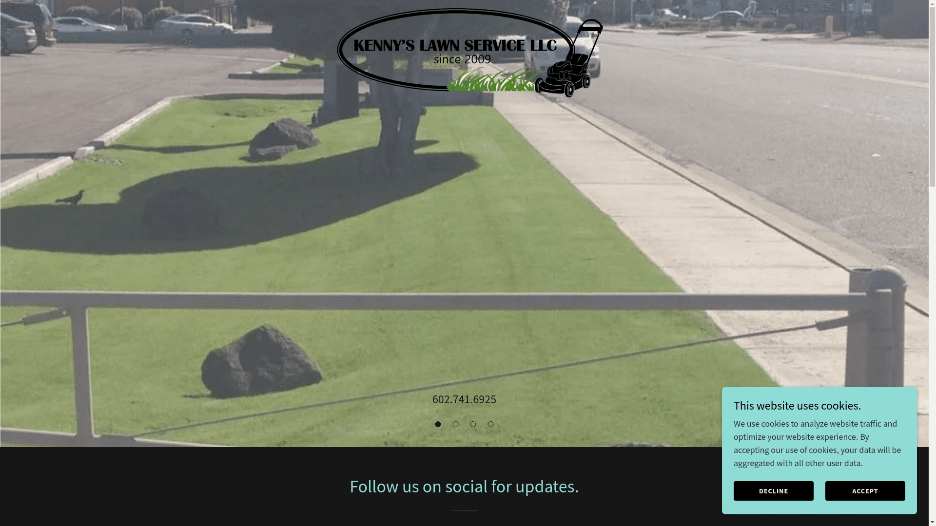 kenny's Lawn Service LLC website screenshot