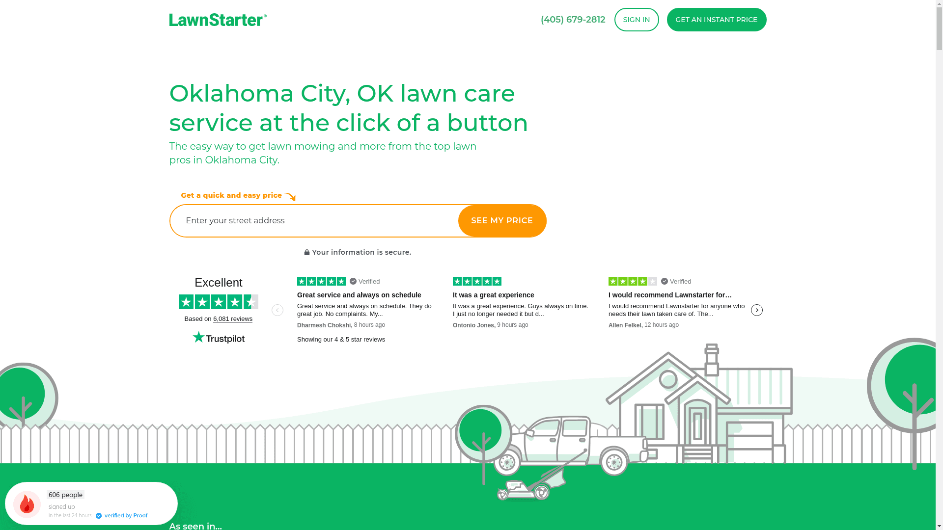 LawnStarter website screenshot