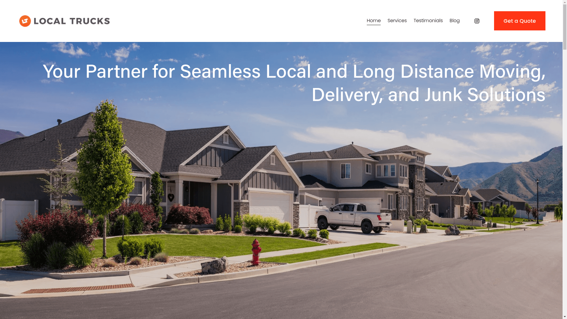 Local Trucks website screenshot