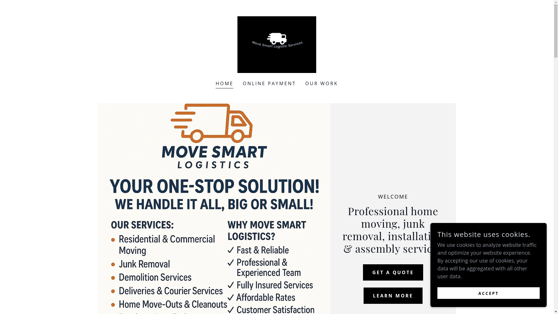 Move Smart Logistics website screenshot