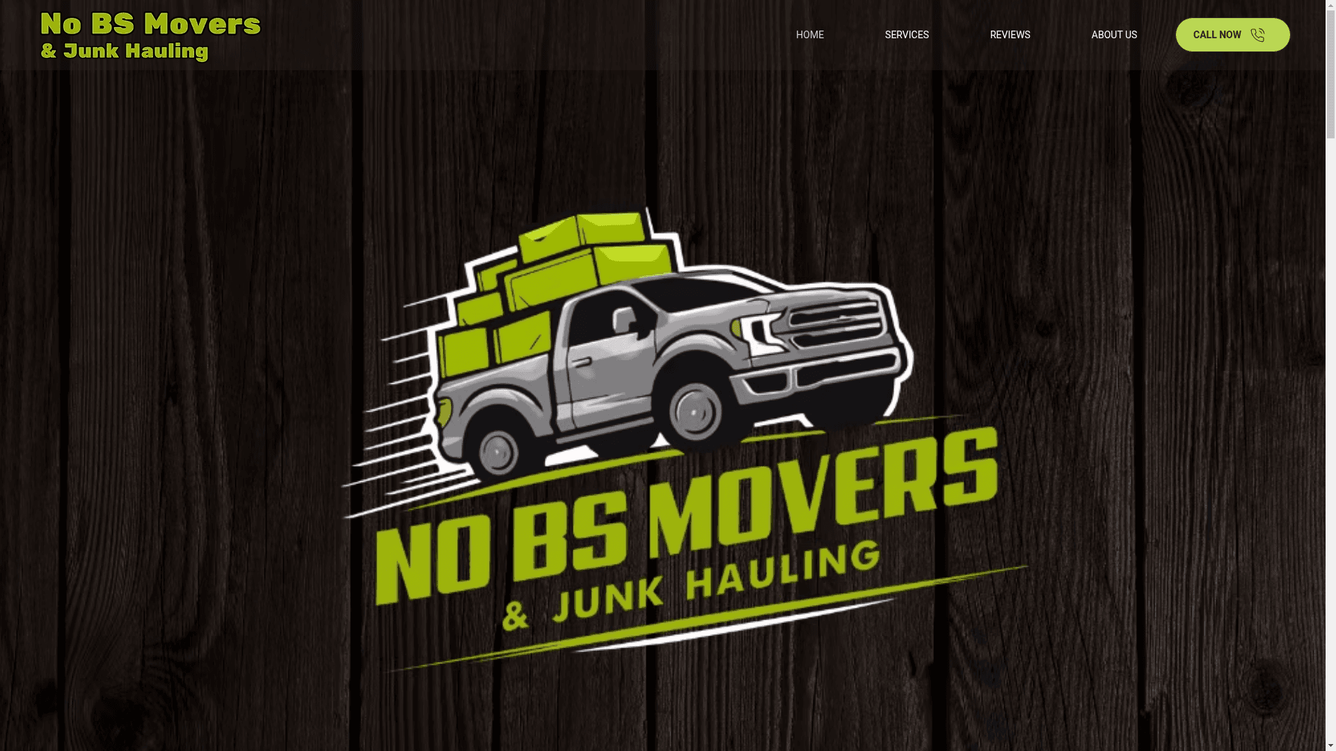 No BS Movers & Junk Hauling website screenshot