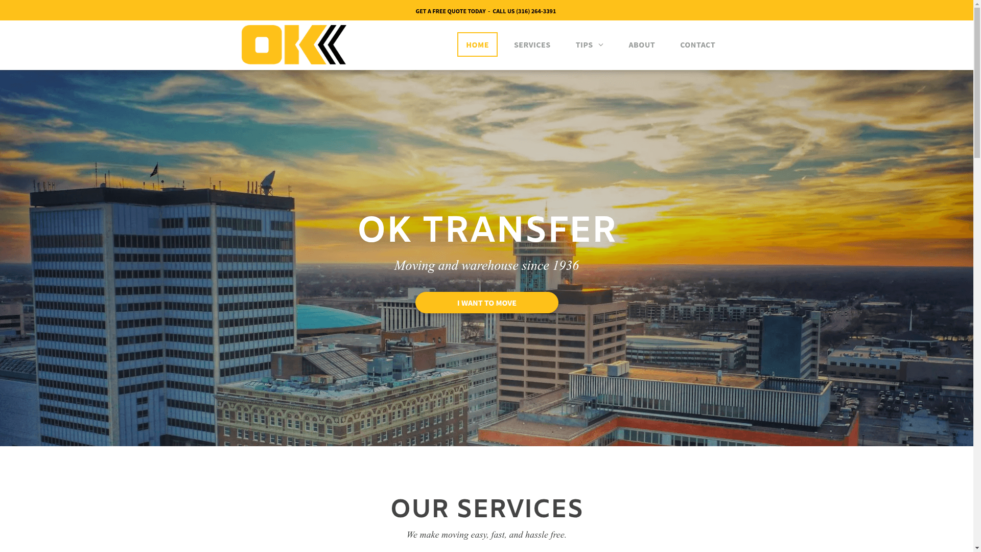 OK Transfer LLC website screenshot