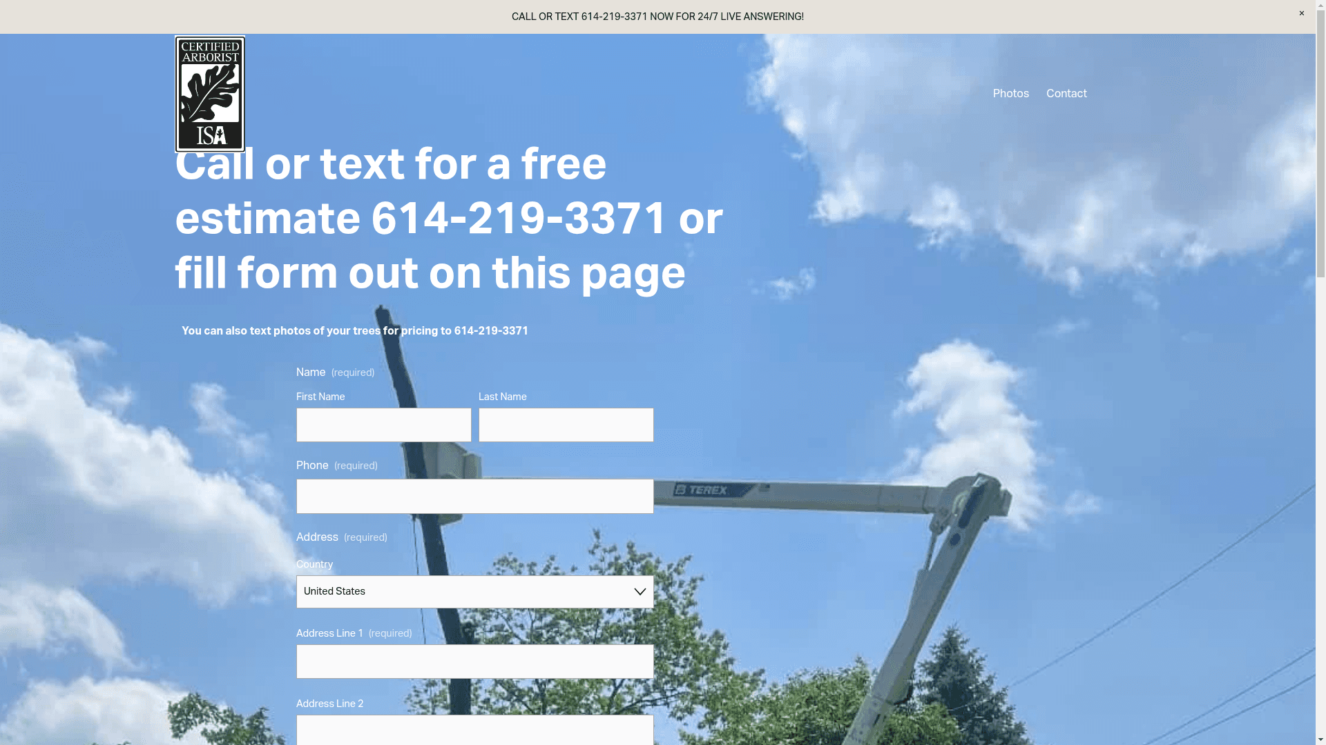 Scotts Tree Experts website screenshot