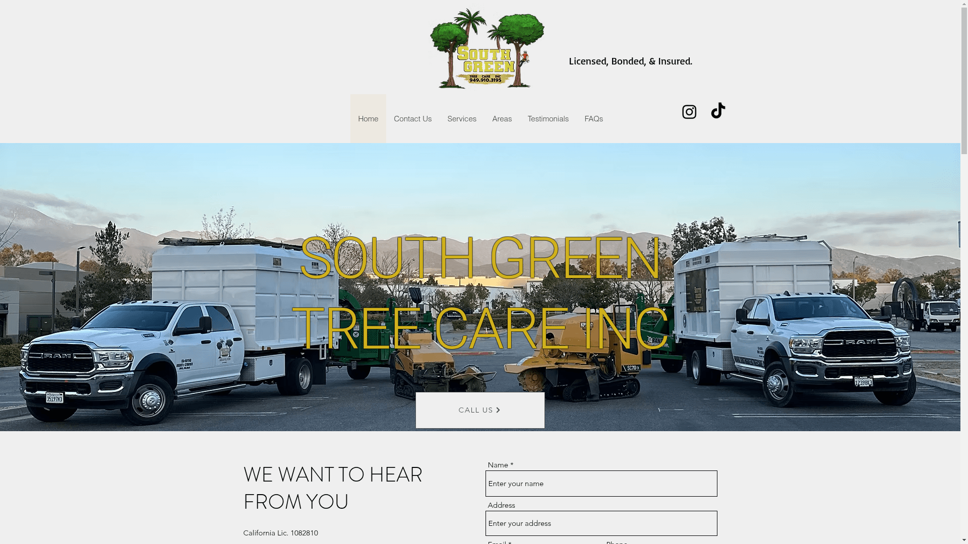 South Green Tree Care Inc website screenshot