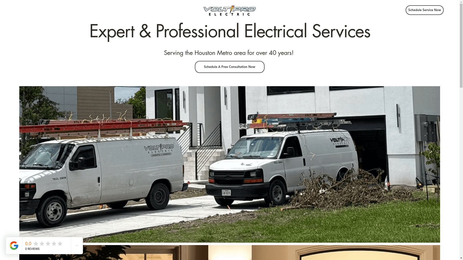 Volt Pro Electric, LLC website screenshot